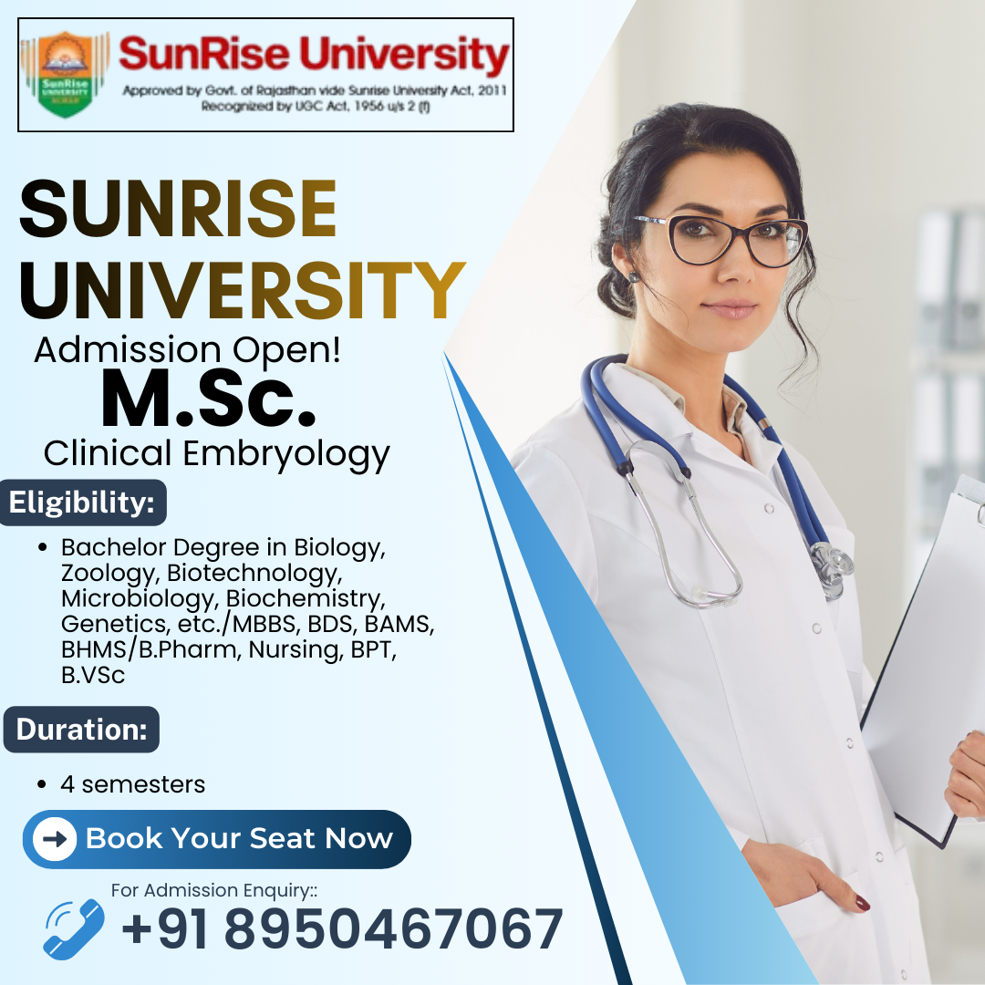 M.Sc. Clinical Embryology Admission