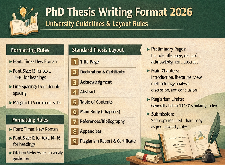 PhD Thesis Writing Format 2026: University Guidelines & Layout Rules ...